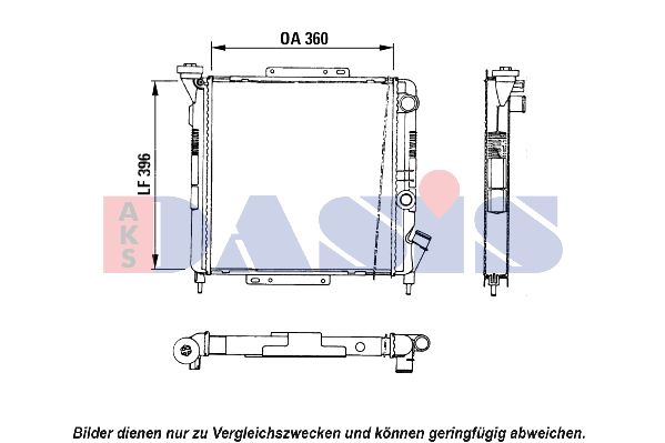 AKS DASIS Radiators, Motora dzesēšanas sistēma 180014N